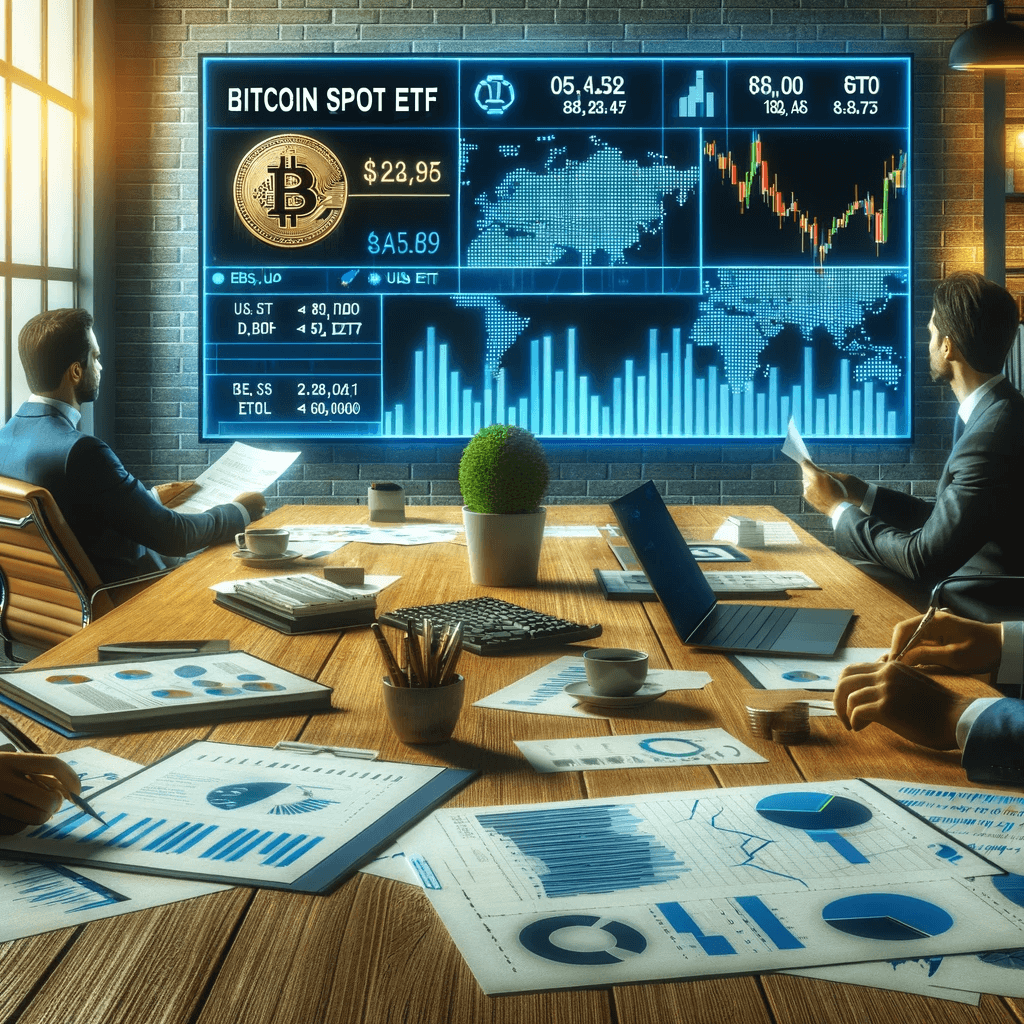 비트코인 현물 etf 비교 하는 사람들