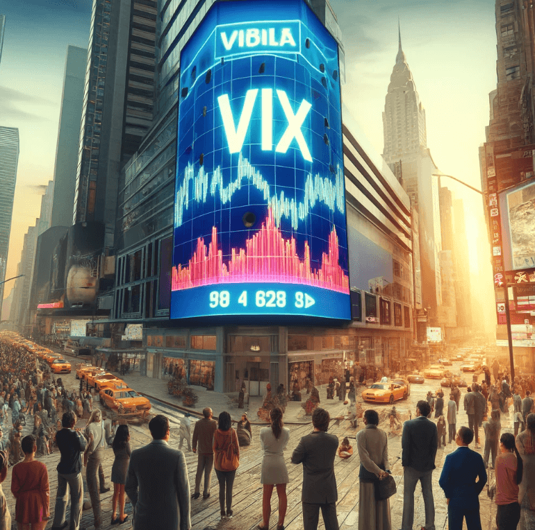 vix 지수 광고판