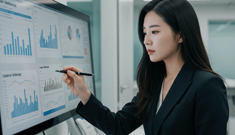 1억대출 한달이자 알아보는 여자