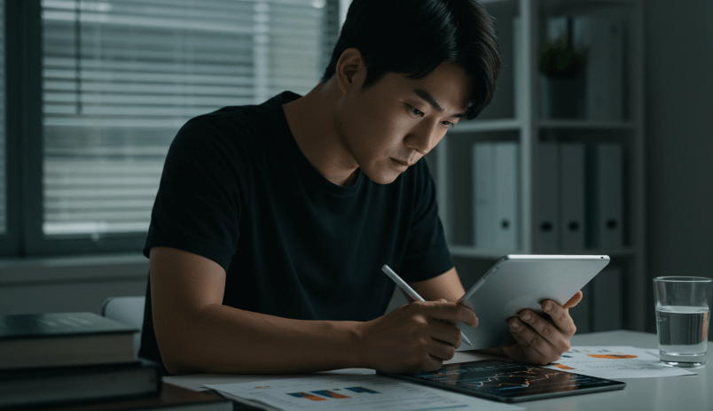 비트코인 관련주 정보 확인 남자