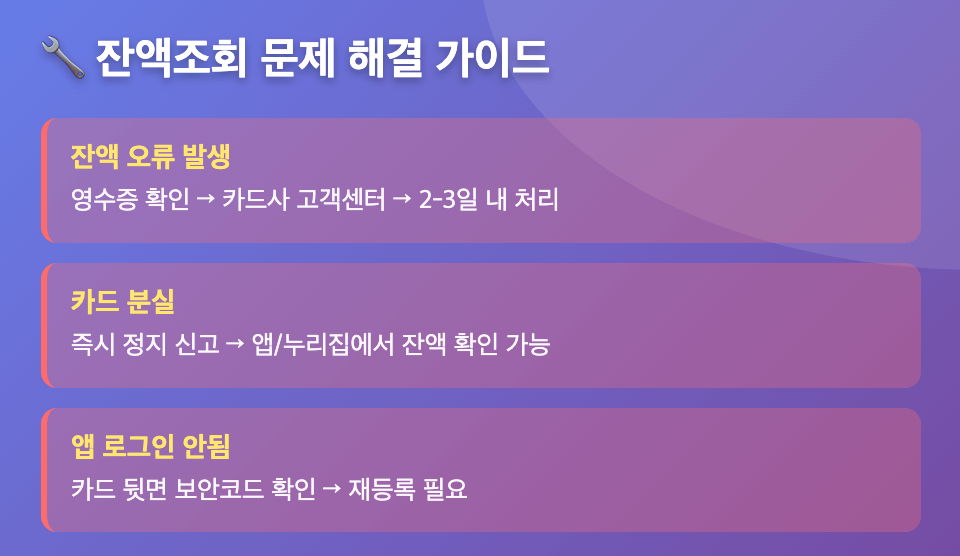 교육급여 바우처 잔액조회 문제 해결
