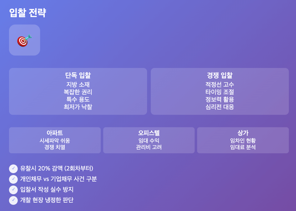 초보자도 가능한 대법원경매부동산 입찰 전략