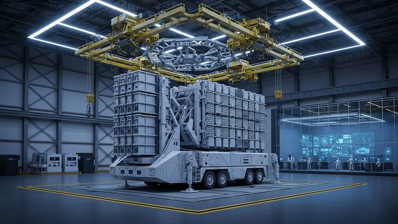 future Korean missile defense technology development Cheongung-III concept, advanced aerospace research facility, photorealistic, 4k