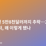비트코인 5만8천달러까지 추락…20개월 만에 최저, 왜 이렇게 됐나