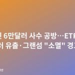 비트코인 6만달러 사수 공방…ETF 18억달러 유출·그랜섬 "소멸" 경고까지