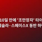 머스크, 10일 만에 '조만장자' 타이틀 반납…테슬라·스페이스X 동반 하락