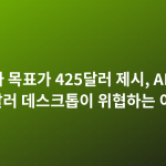 엔비디아 목표가 425달러 제시, AMD 1,499달러 데스크톱이 위협하는 이유