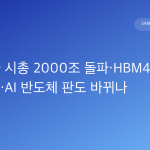 삼성전자 시총 2000조 돌파·HBM4E 세계 첫 출하…AI 반도체 판도 바뀌나