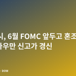 미국 증시, 6월 FOMC 앞두고 혼조 마감…다우만 신고가 경신