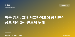 미국 증시, 고용 서프라이즈에 금리인상 공포 재점화…반도체 투매